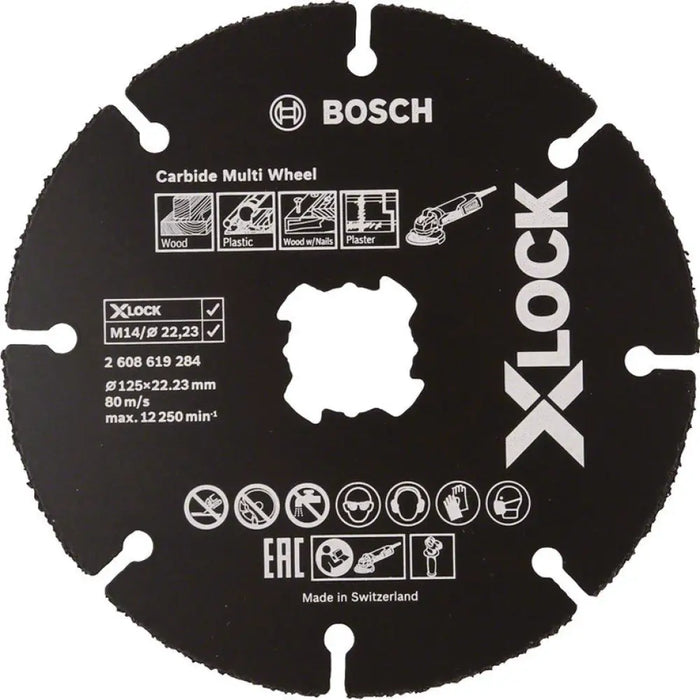 КАРБИДЕН ДИСК ЗА РЯЗАНЕ X-LOCK BOSCH 125x22.23