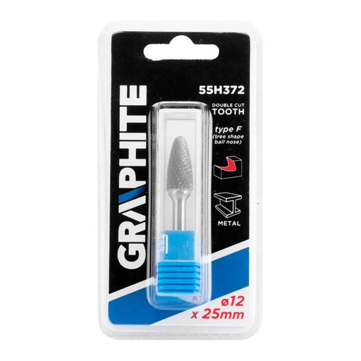 КАРБИДЕН ЗАОБЛЕН ФРЕЗЕР ЗА МЕТАЛ 12X25 MM GRAPHITE 55H372