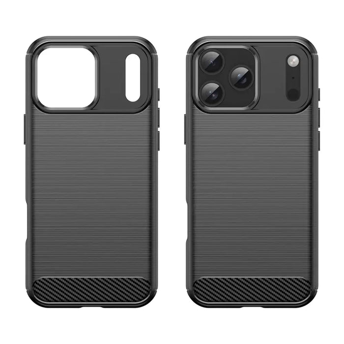 Карбонов калъф за iPhone 17 Pro - черен