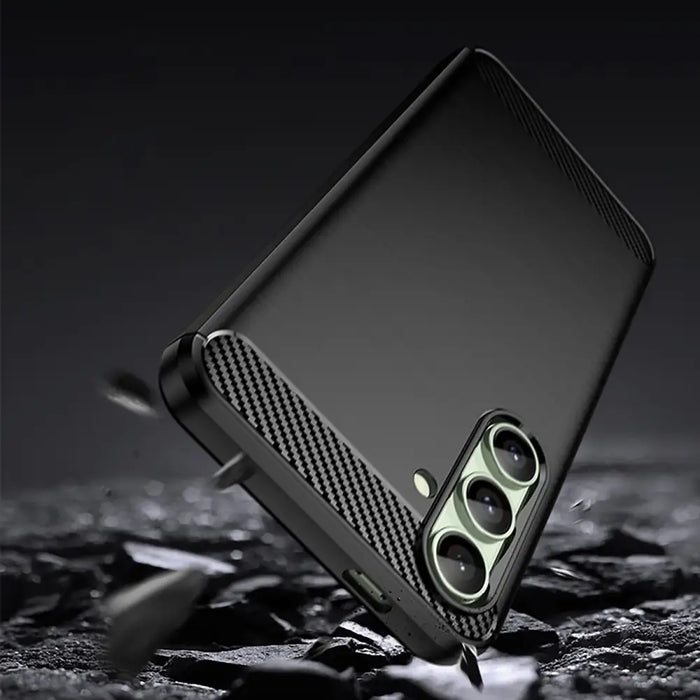 Карбонов калъф за Samsung Galaxy S24 FE - черен