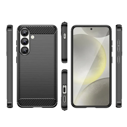 Карбонов кейс Гъвкав силикон за Xiaomi Redmi Note 14 Pro 4G