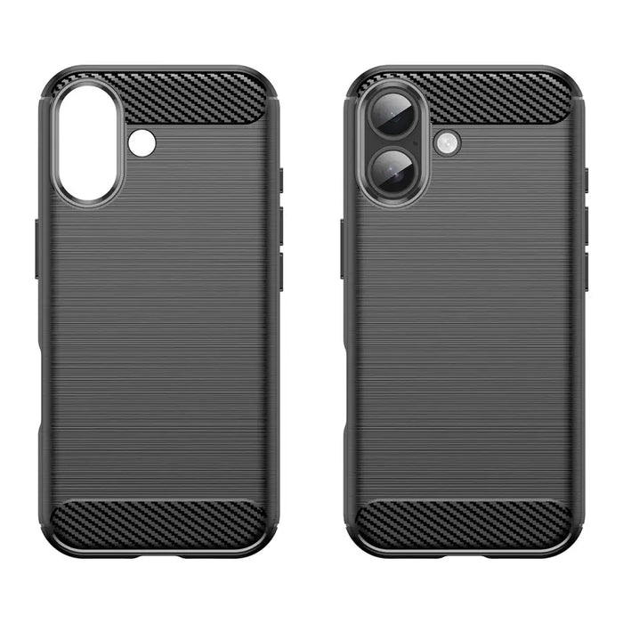 Карбонов кейс за iPhone 17 - Черен