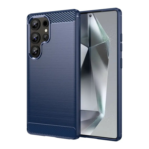 Карбонов кейс за Samsung Galaxy S25 Ultra - син
