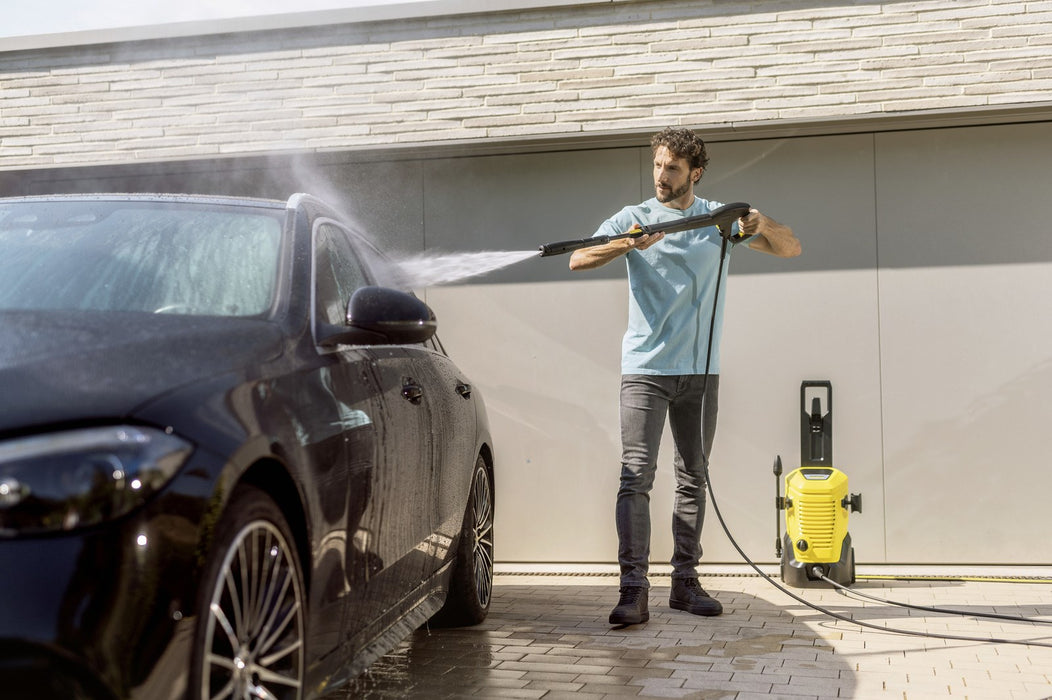 Karcher AG K 5 WCM Водоструйка с високо налягане, вертикална, електрическа, 500 л/ч, черна, жълта