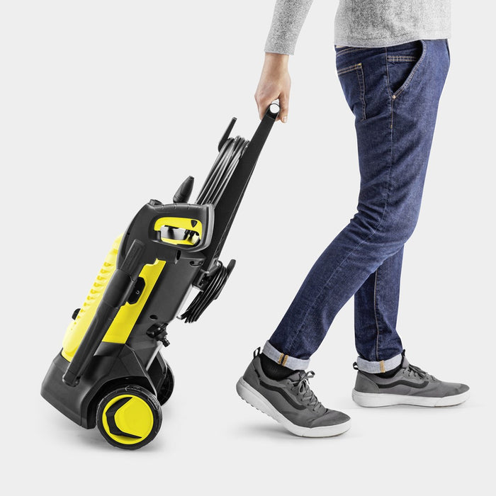 Karcher AG K 5 WCM Водоструйка с високо налягане, вертикална, електрическа, 500 л/ч, черна, жълта