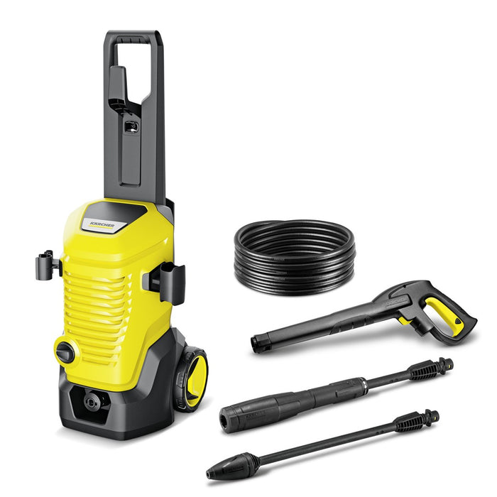 Karcher AG K 5 WCM Водоструйка с високо налягане, вертикална, електрическа, 500 л/ч, черна, жълта
