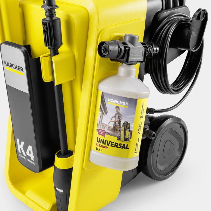 Водоструйка Kärcher K 4 Comfort Premium Home, изправена, 420 л/ч, 1800 W, жълта