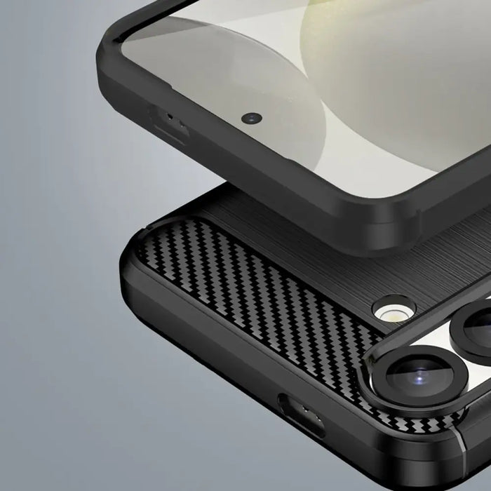 Карбонов кейс за iPhone 16e - черен