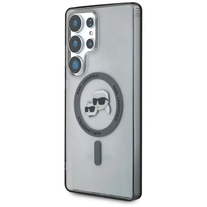 Karl Lagerfeld Button Karl & Choupette Heads Printed Logo