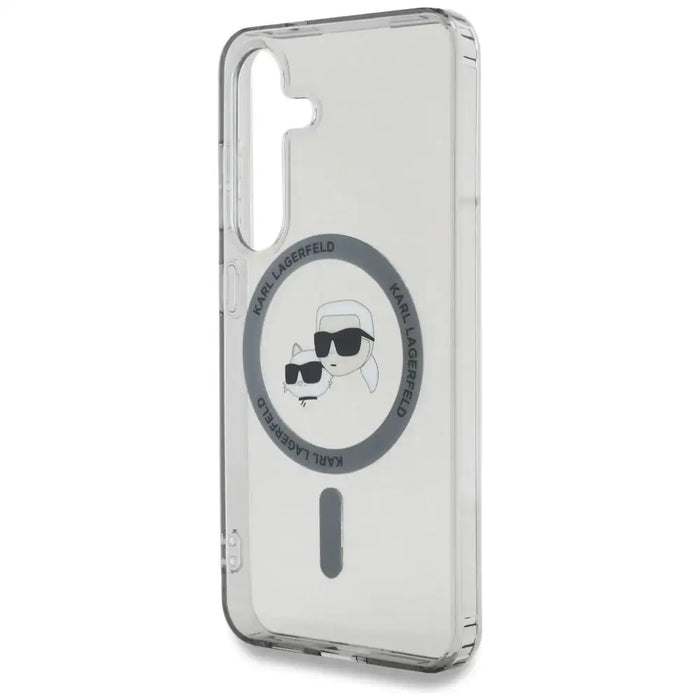 Karl Lagerfeld Button Karl & Choupette Heads Printed Logo