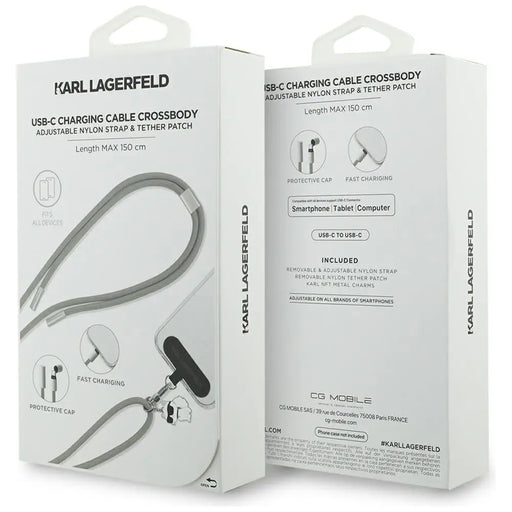 Karl Lagerfeld CBDY Choupette Charm USB-C кабел / USB-C