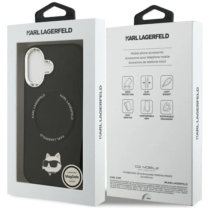 Karl Lagerfeld Choupette Pin MagSafe Case за iPhone 17