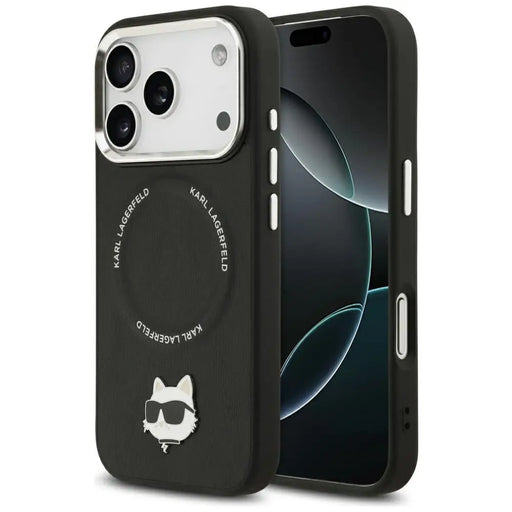 Karl Lagerfeld Choupette Pin MagSafe Case за iPhone 17 Pro