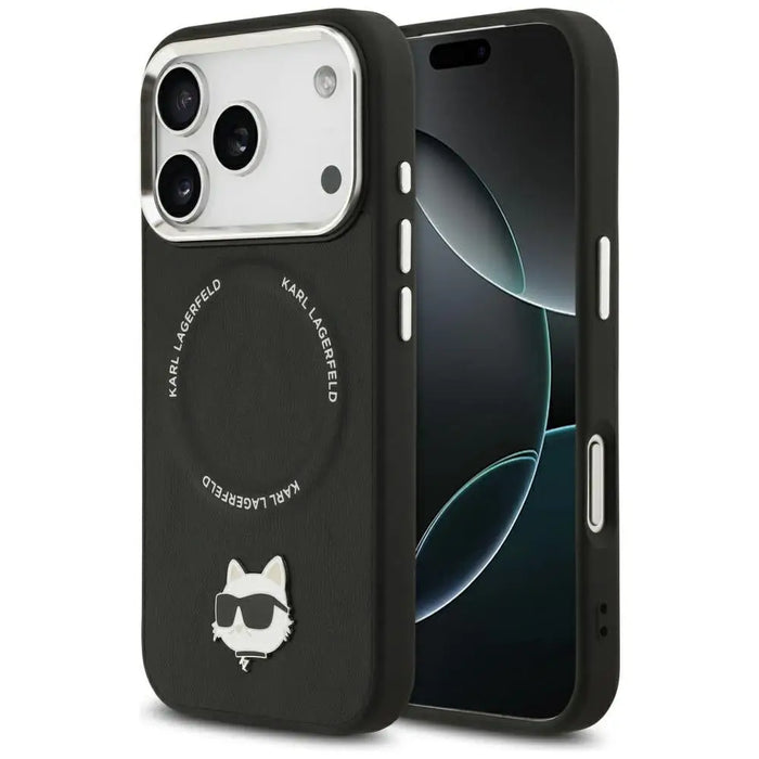 Karl Lagerfeld Choupette Pin MagSafe Case за iPhone 17 Pro