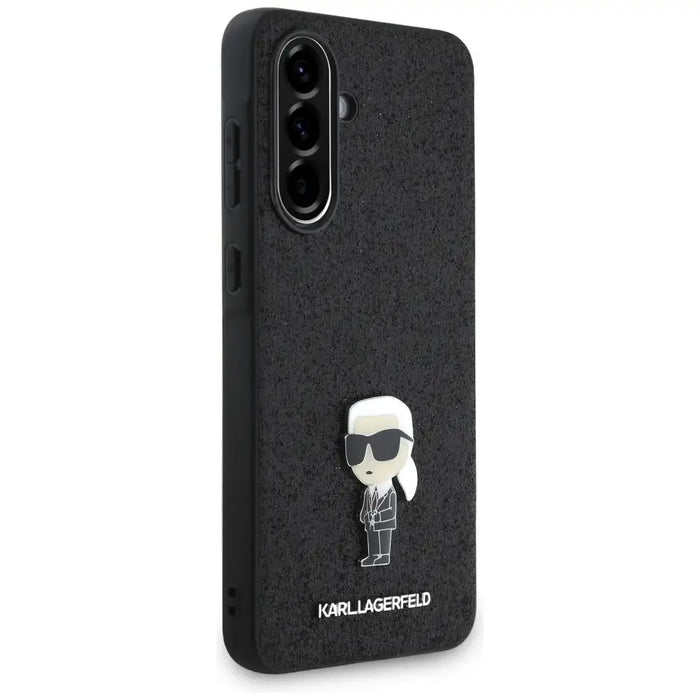 Karl Lagerfeld Fixed Glitter Ikonik Logo Metal Pin Case