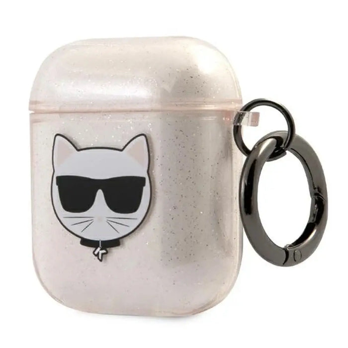 Karl Lagerfeld Glitter Choupette Case за AirPods 1 / 2