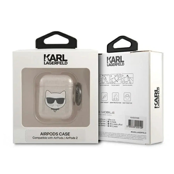 Karl Lagerfeld Glitter Choupette Case за AirPods 1 / 2