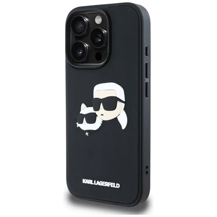 Karl Lagerfeld HC 3D гумен калъф с двойни глави за iPhone