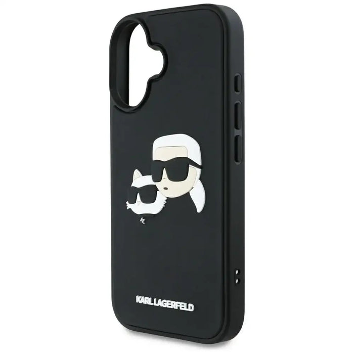 Karl Lagerfeld HC 3D гумен калъф с двойни глави за iPhone