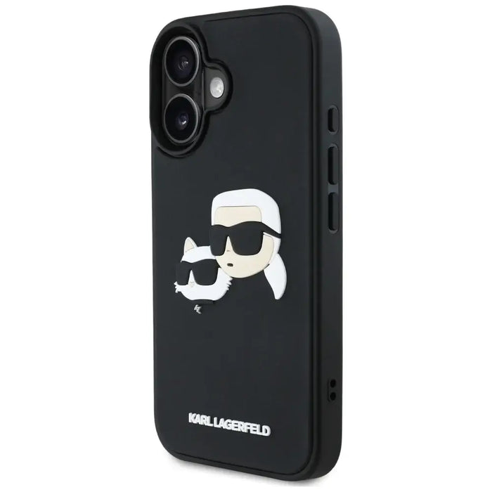Karl Lagerfeld HC 3D гумен калъф с двойни глави за iPhone