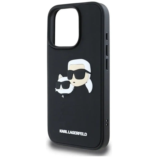 Karl Lagerfeld HC 3D гумен калъф с двойни глави за iPhone