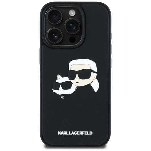 Karl Lagerfeld HC 3D гумен калъф с двойни глави за iPhone