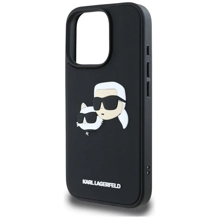 Karl Lagerfeld HC 3D гумен калъф с двойни глави за iPhone