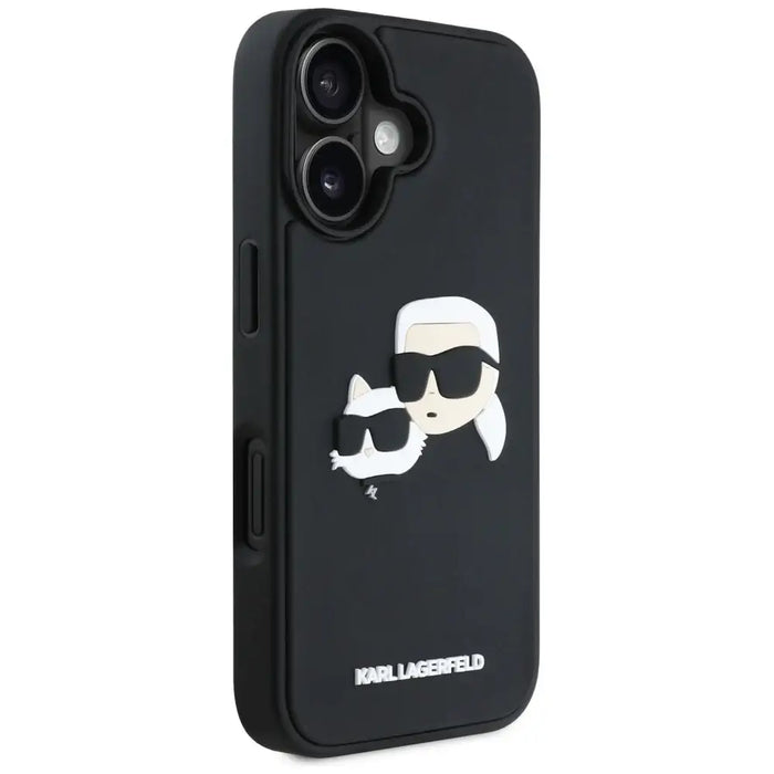 Karl Lagerfeld HC 3D гумен калъф с двойни глави за iPhone