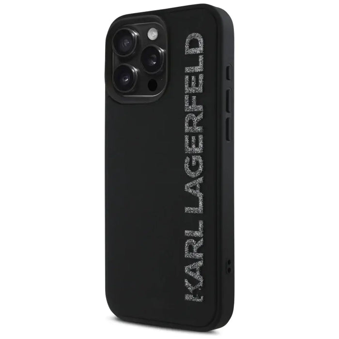 Karl Lagerfeld HC 3D гумен удължен блестящ калъф за iPhone