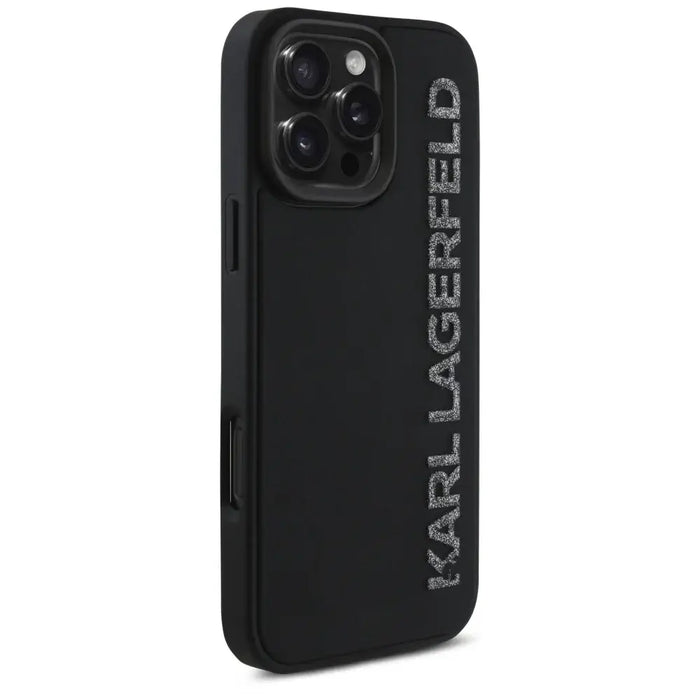 Karl Lagerfeld HC 3D гумен удължен блестящ калъф за iPhone
