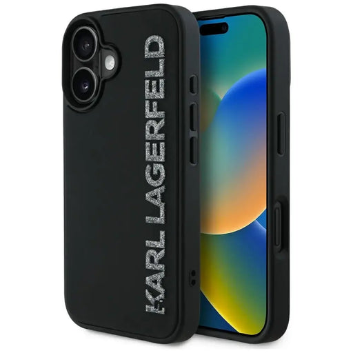 Karl Lagerfeld HC 3D гумен удължен блестящ калъф за iPhone
