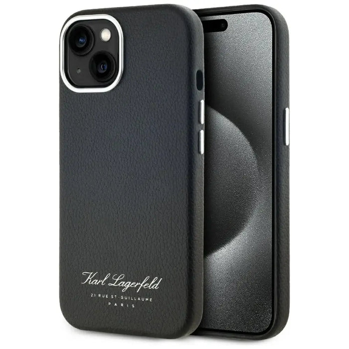 Karl Lagerfeld hotel RSG Калъф за iPhone 15 - черен