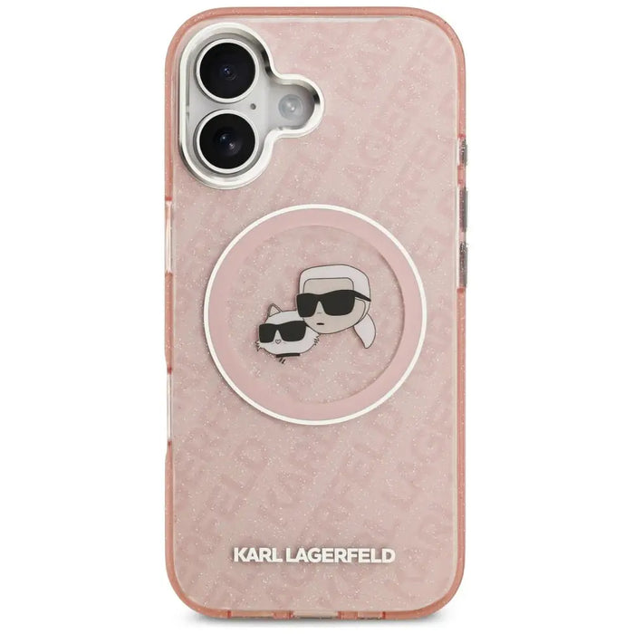Karl Lagerfeld IML Glitter Karl & Choupette Heads Logo