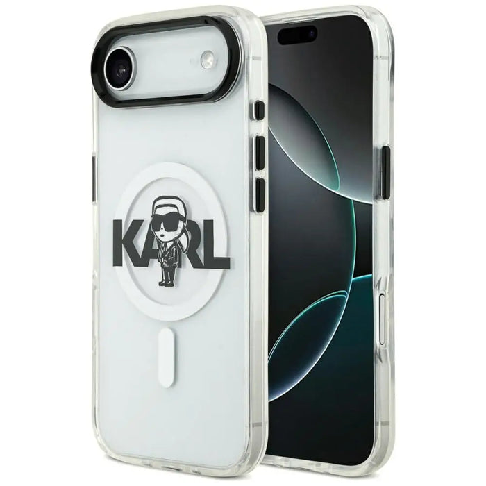 Karl Lagerfeld IML Karl Sketch Logo MagSafe Case за iPhone