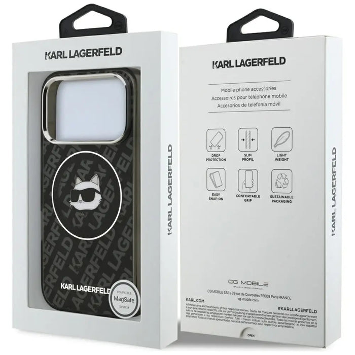 Karl Lagerfeld IML Choupette Head Logo MagSafe Case