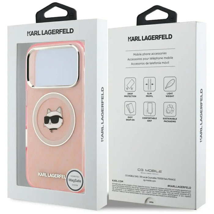 Karl Lagerfeld IML Choupette Head Logo MagSafe Case