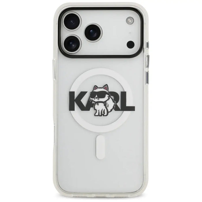 Karl Lagerfeld IML Choupette Sketch Logo MagSafe Case