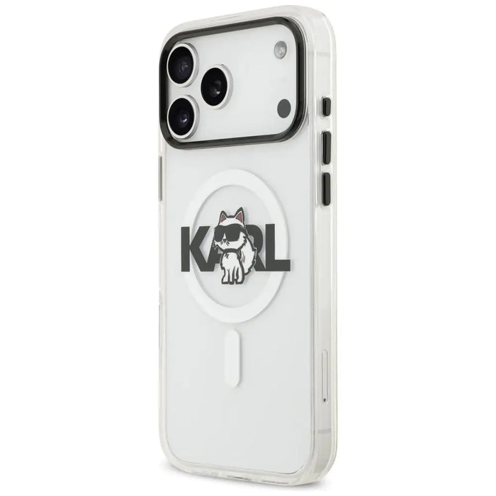 Karl Lagerfeld IML Choupette Sketch Logo MagSafe Case