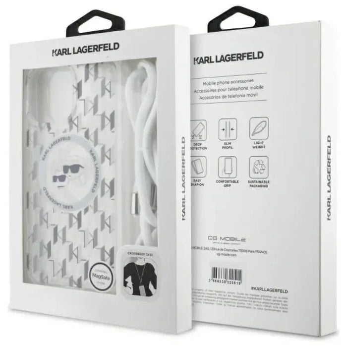 Karl Lagerfeld IML Crossbody монограм Karl & Choupette Head