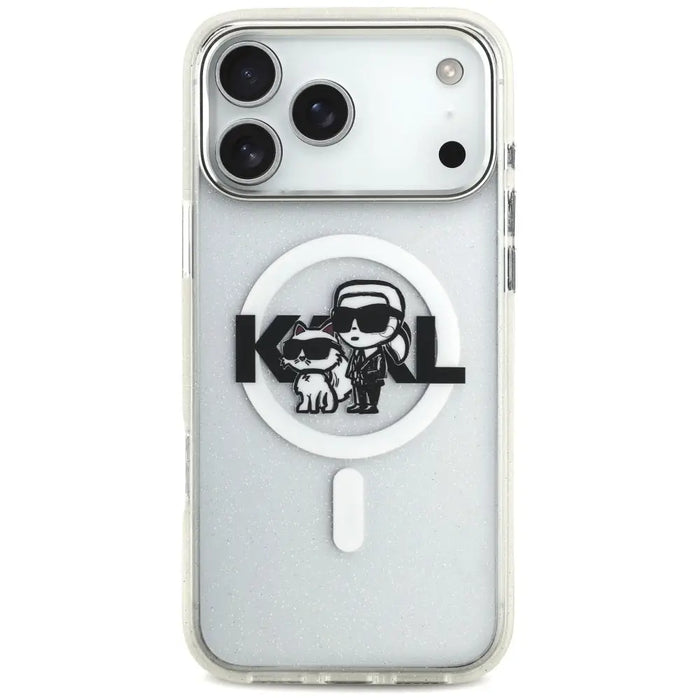 Karl Lagerfeld IML Glitter Karl & Choupette Sketch Logo