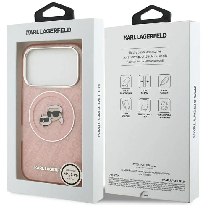 Karl Lagerfeld IML Glitter Karl&Choupette Heads Logo