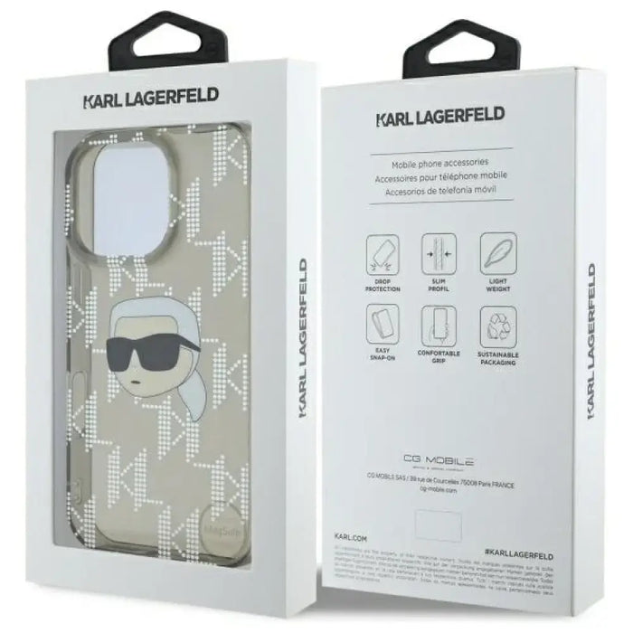 Karl Lagerfeld IML Karl Head Electroplated Case за iPhone