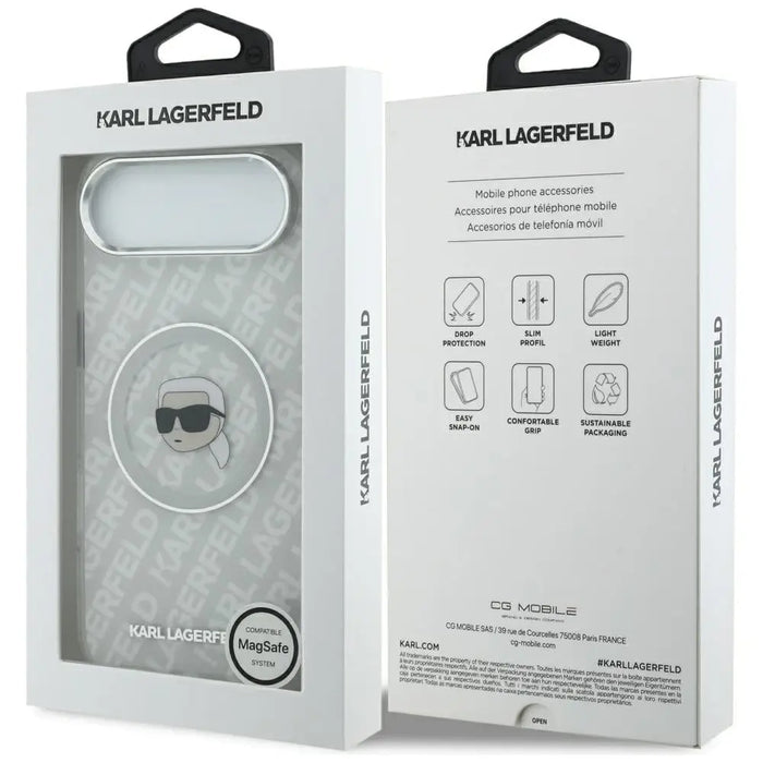 Karl Lagerfeld IML Karl Head Logo MagSafe Air Case