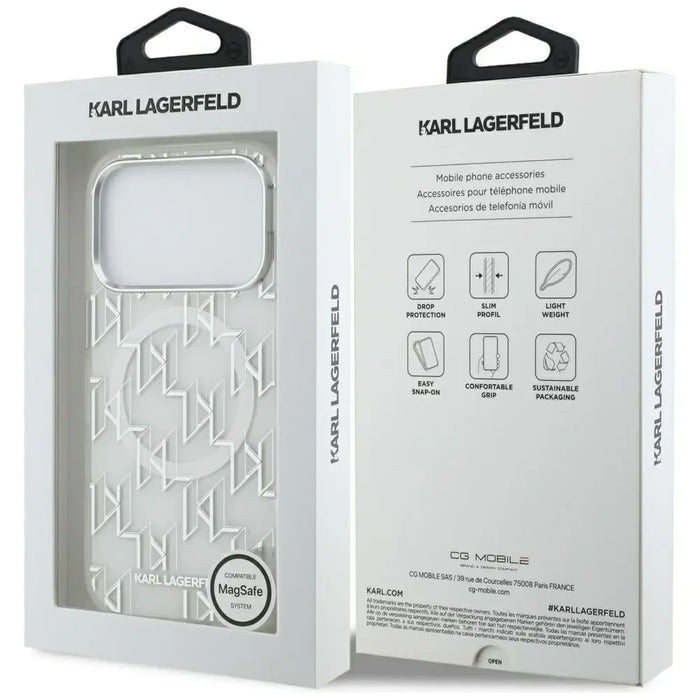 Karl Lagerfeld IML KL Monogram MagSafe Case за iPhone 17