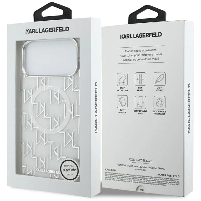 Karl Lagerfeld IML KL Monogram MagSafe Case за iPhone 17
