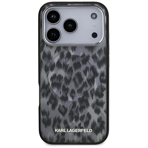 Karl Lagerfeld IML Leopard Pattern MagSafe Case за iPhone