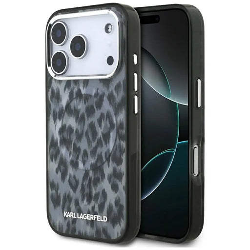 Karl Lagerfeld IML Leopard Pattern MagSafe Case за iPhone