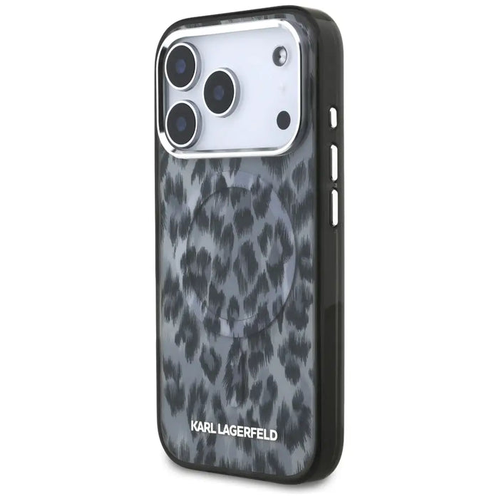 Karl Lagerfeld IML Leopard Pattern MagSafe Case за iPhone