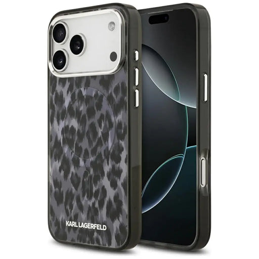 Karl Lagerfeld IML Leopard Pattern MagSafe Case за iPhone