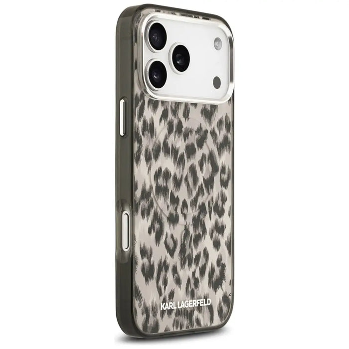 Karl Lagerfeld IML Leopard Pattern MagSafe Case за iPhone